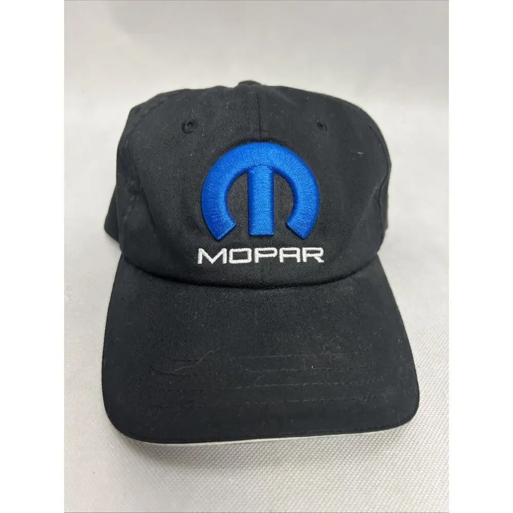 MOPAR LOGO Officially Licensed Black Adjustable Hat